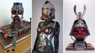 Amazing Star Wars Sculptures, Made Out Of Techno-Junk